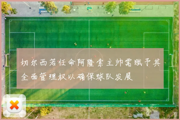 切尔西若任命阿隆索主帅需赋予其全面管理权以确保球队发展